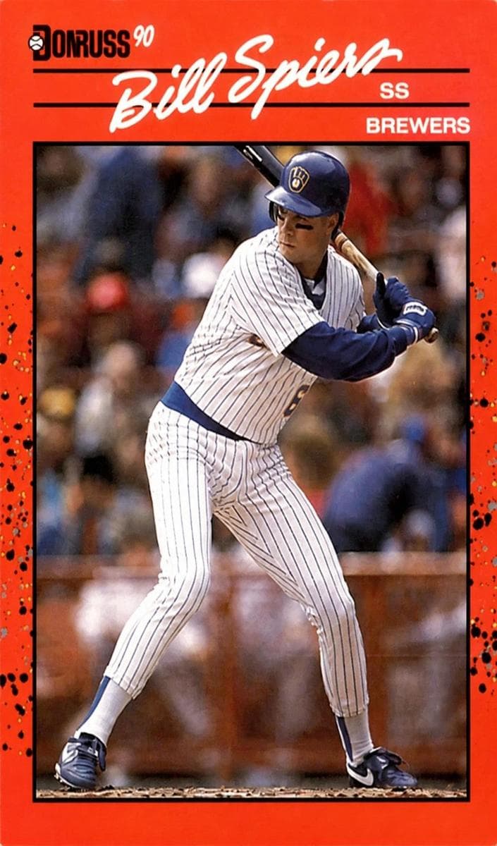 Bill Spiers 1990 panini Donruss