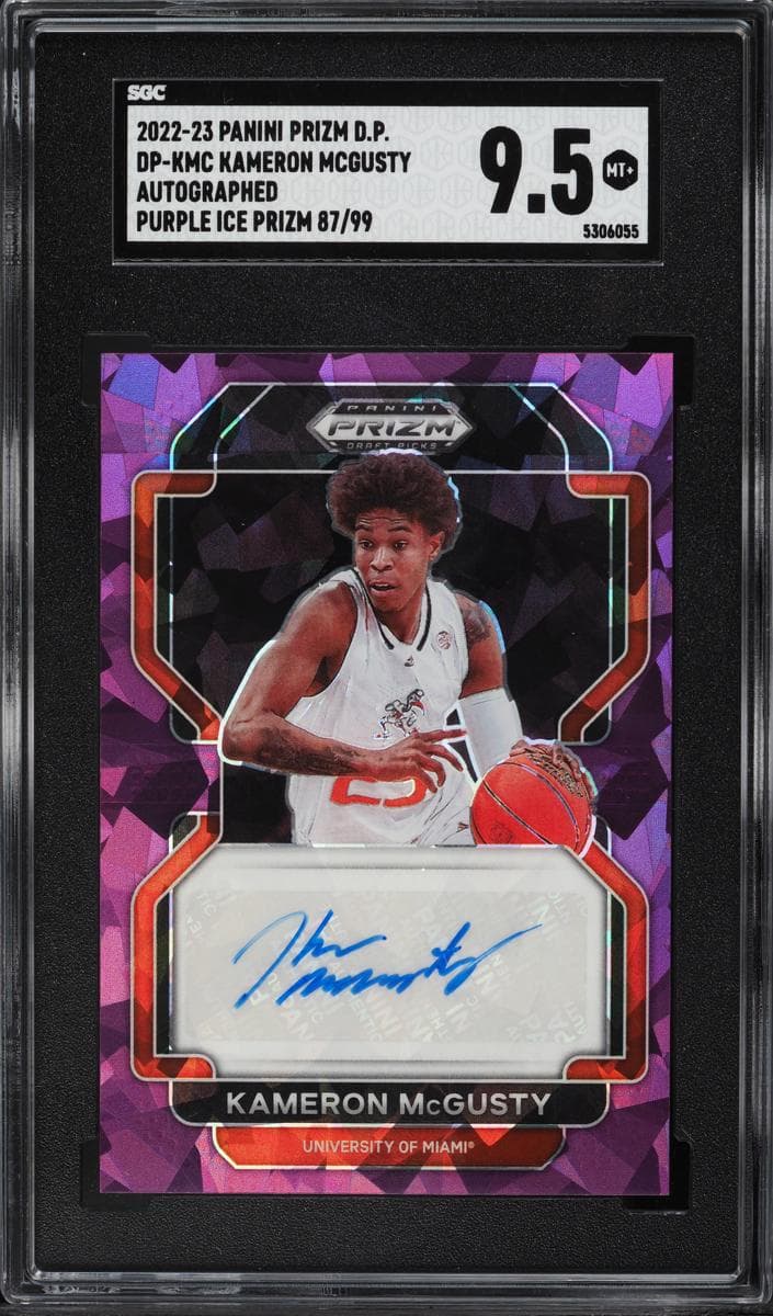 Kameron McGusty trading card