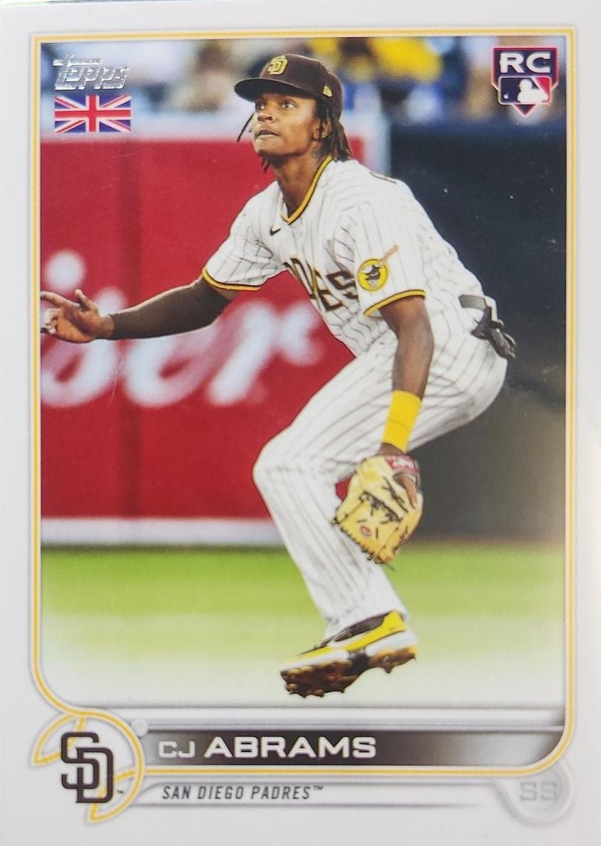 CJ Abrams 2022 topps Topps UK Edition