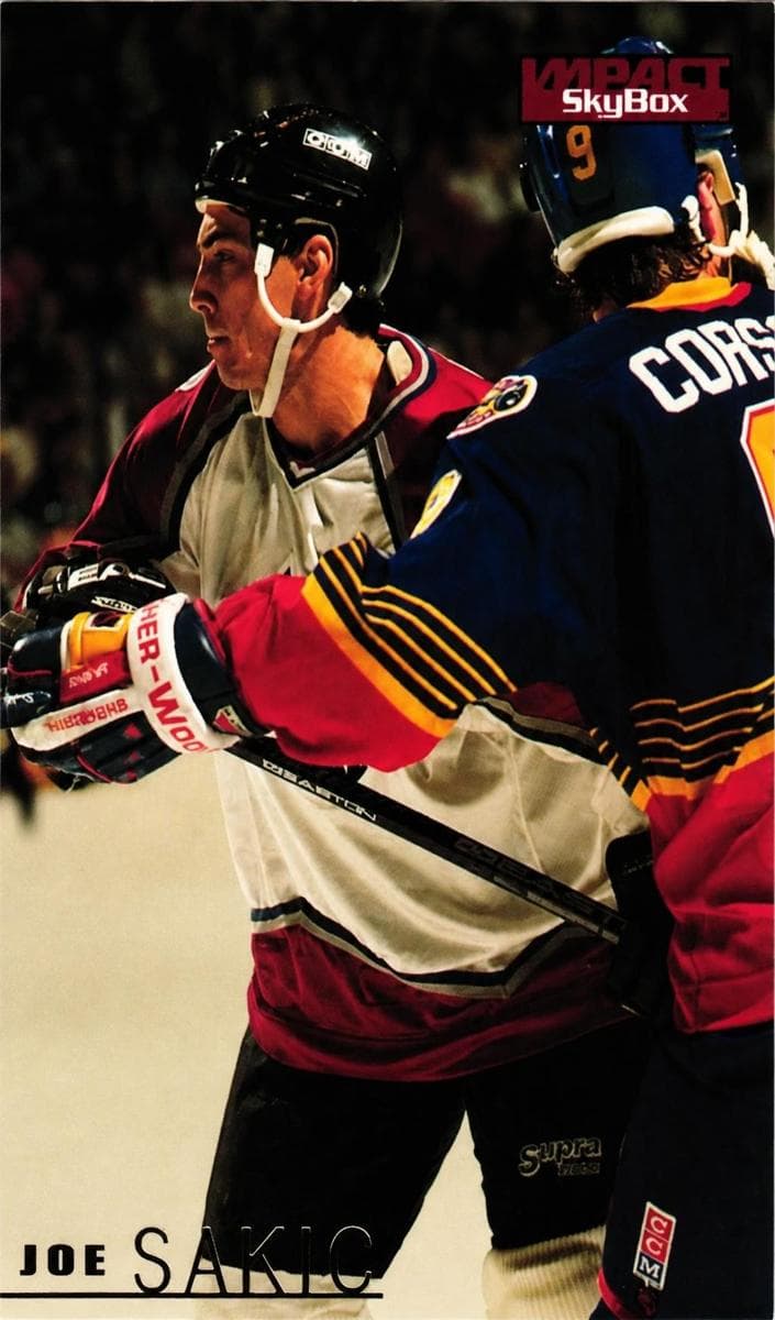 Joe Sakic 1995 fleer SkyBox Impact
