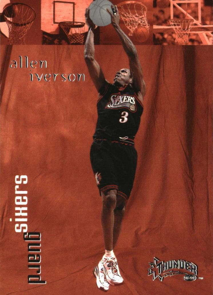 Allen Iverson 1998 skybox Thunder