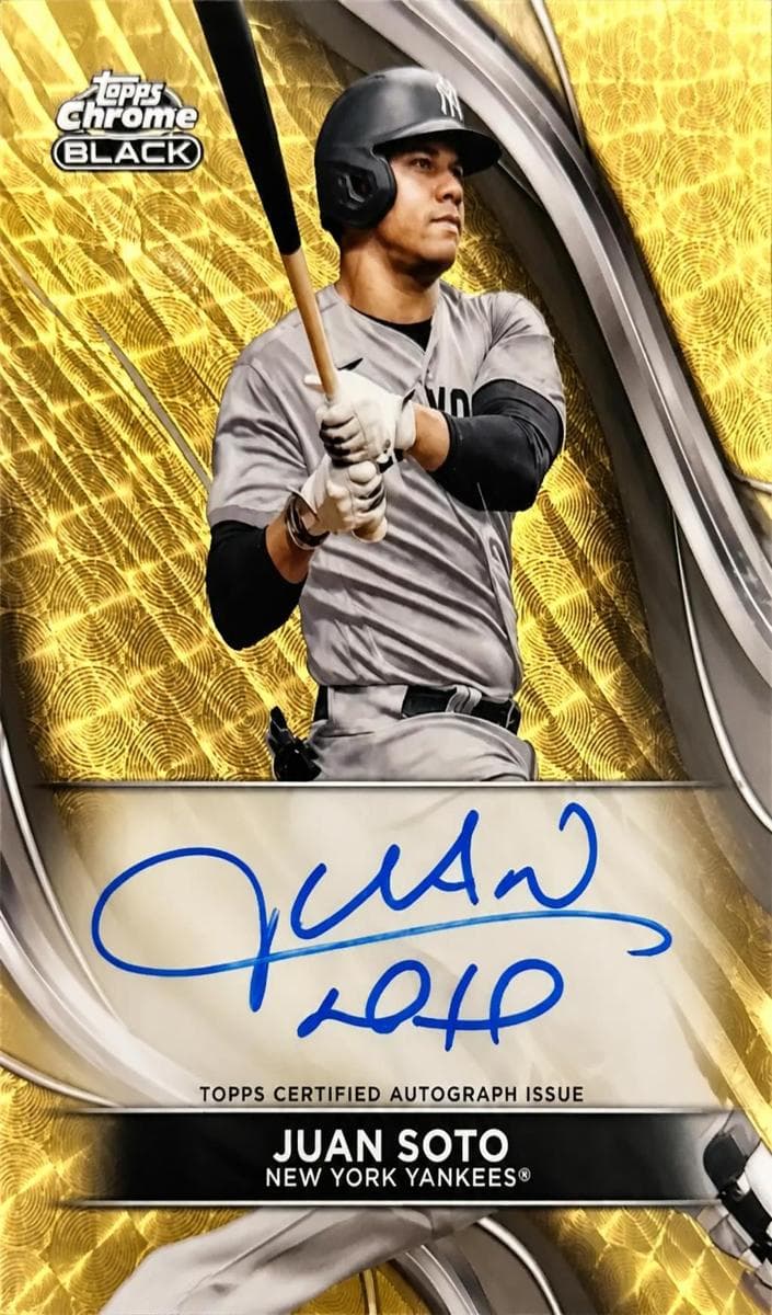Juan Soto 2024 topps Topps Chrome Black