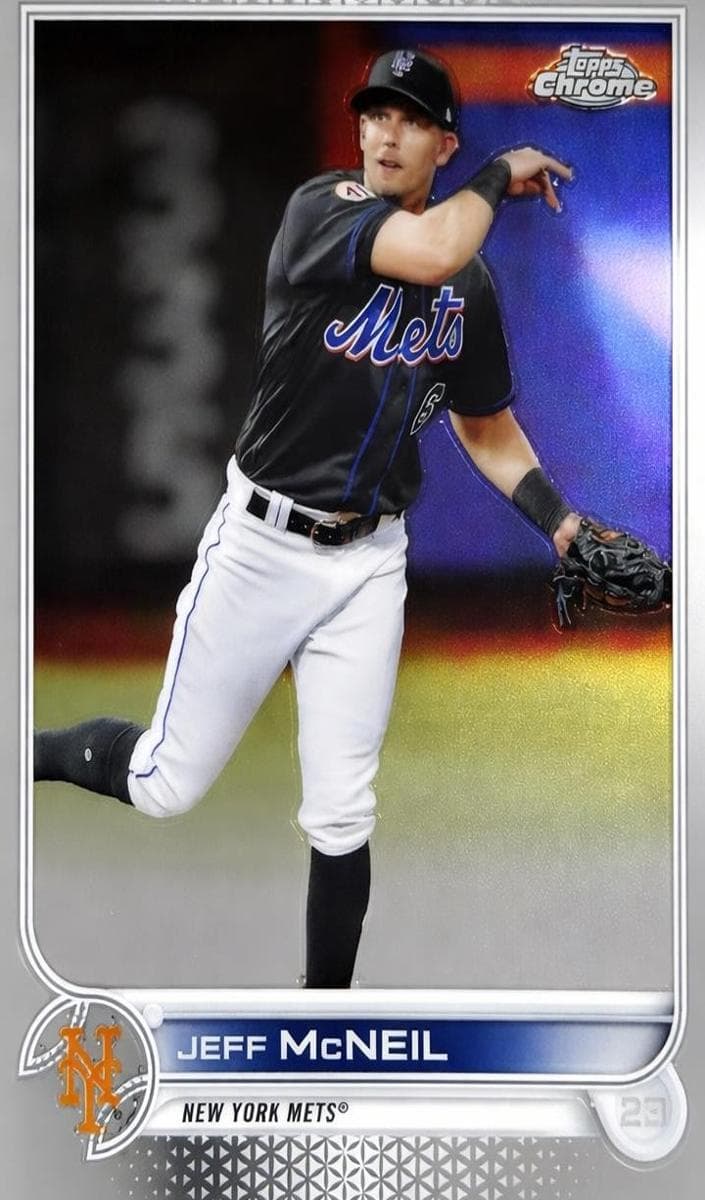 Jeff McNeil 2022 topps Topps Chrome