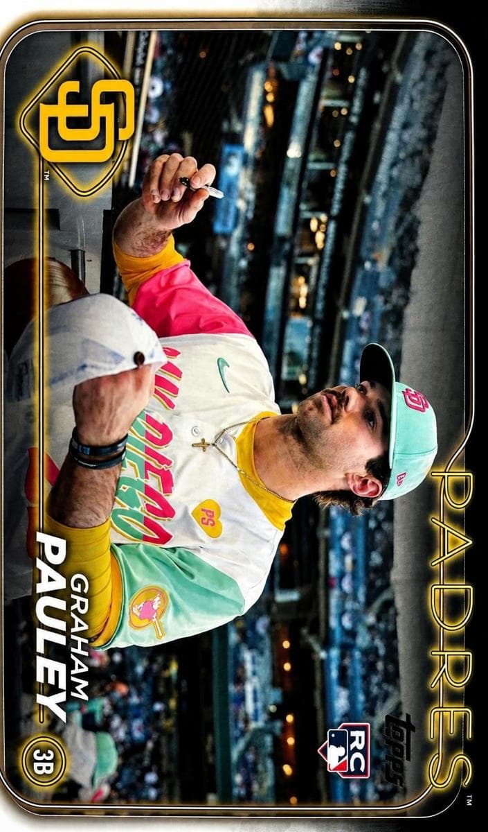 Graham Pauley trading card