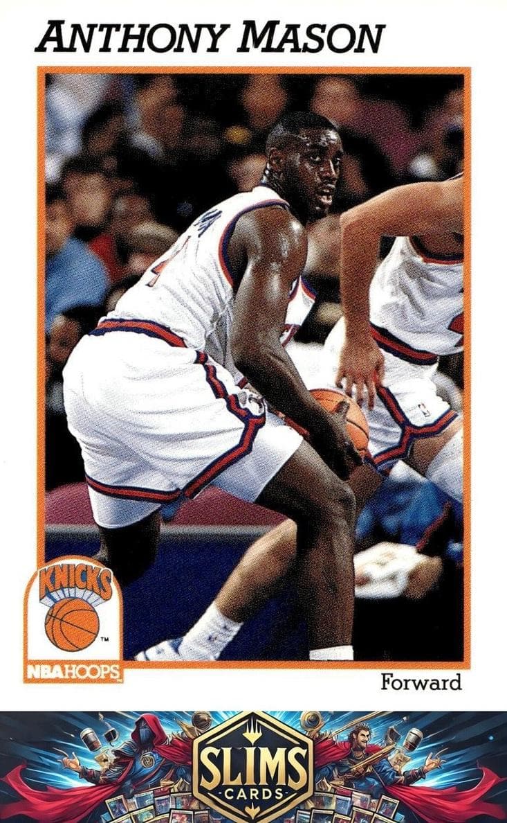 Anthony Mason 1991 panini Hoops