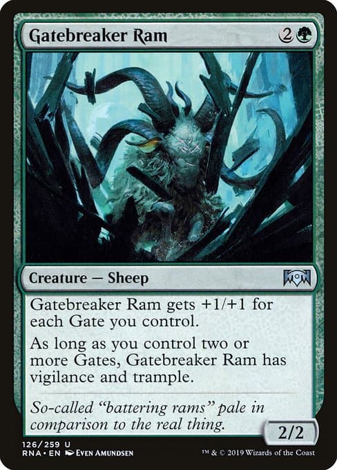 Gatebreaker Ram 2019 Magic: The Gathering Ravnica Allegiance