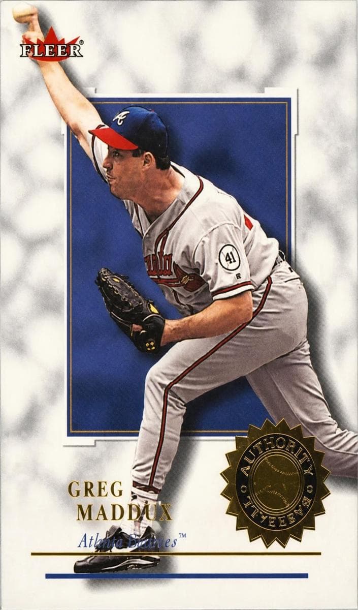 Greg Maddux 2001 fleer Fleer Authority