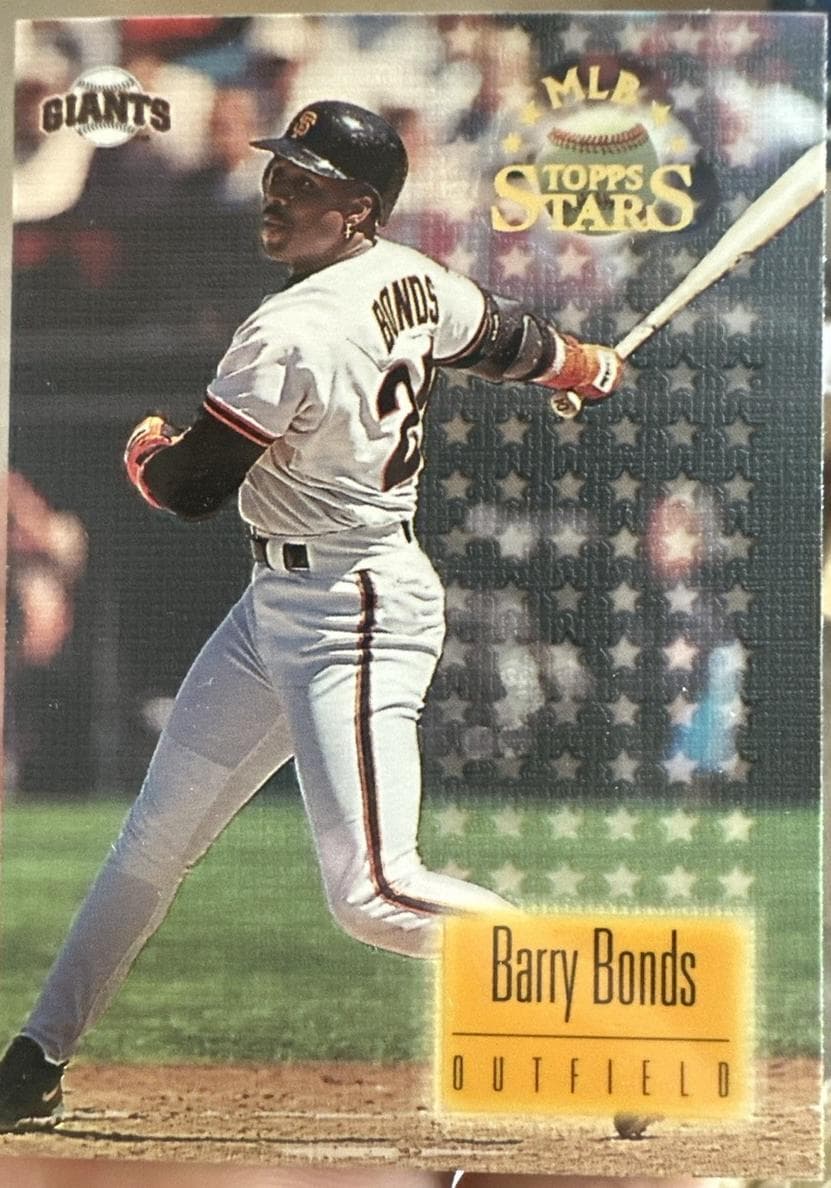 Barry Bonds 1997 topps Topps Stars