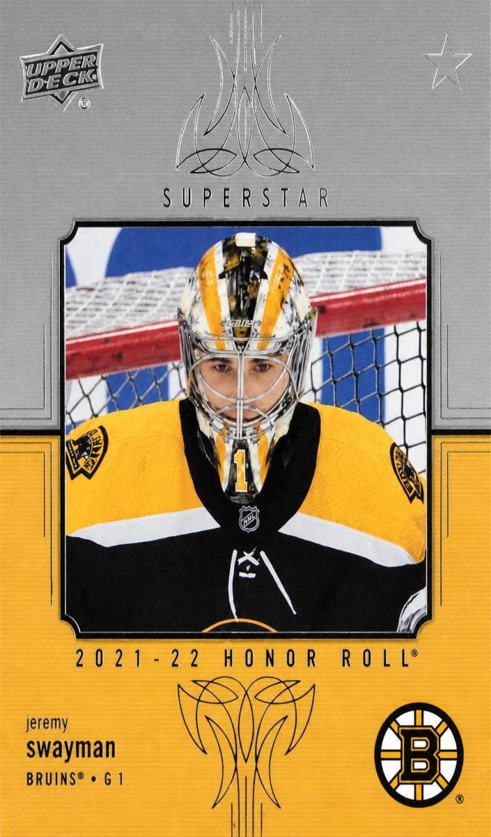 Jeremy Swayman 2021 upper-deck Upper Deck
