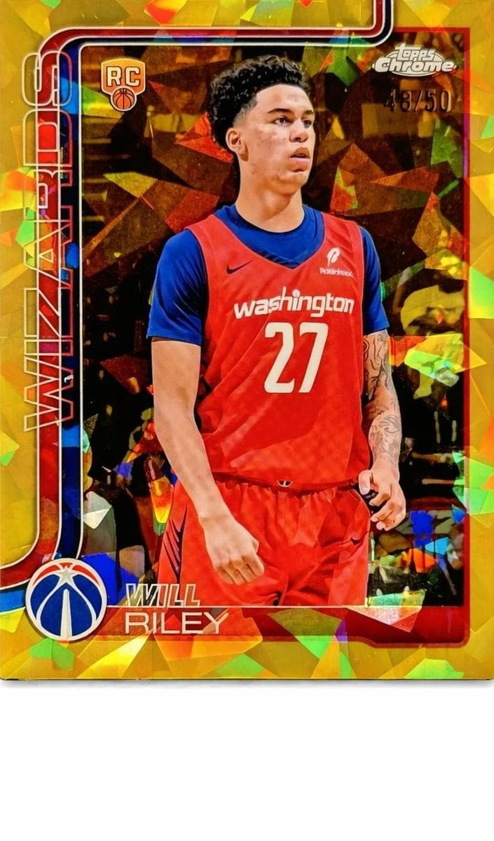Will Riley 2025 topps Topps Chrome Sapphire