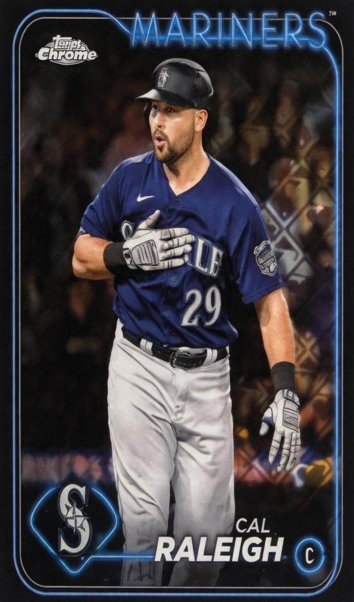 Cal Raleigh 2024 topps Topps Chrome Logofractor Edition