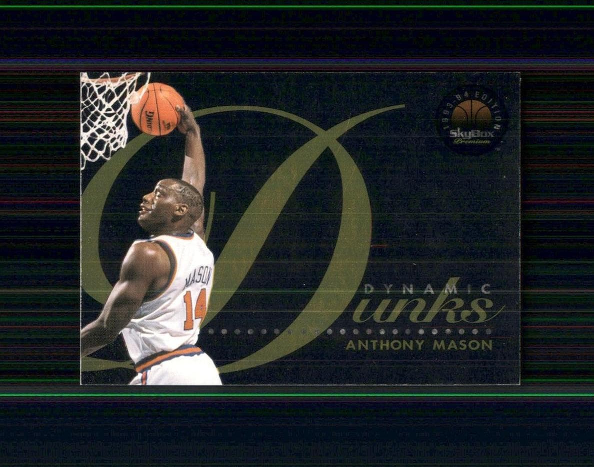 Anthony Mason 1993 fleer SkyBox Premium