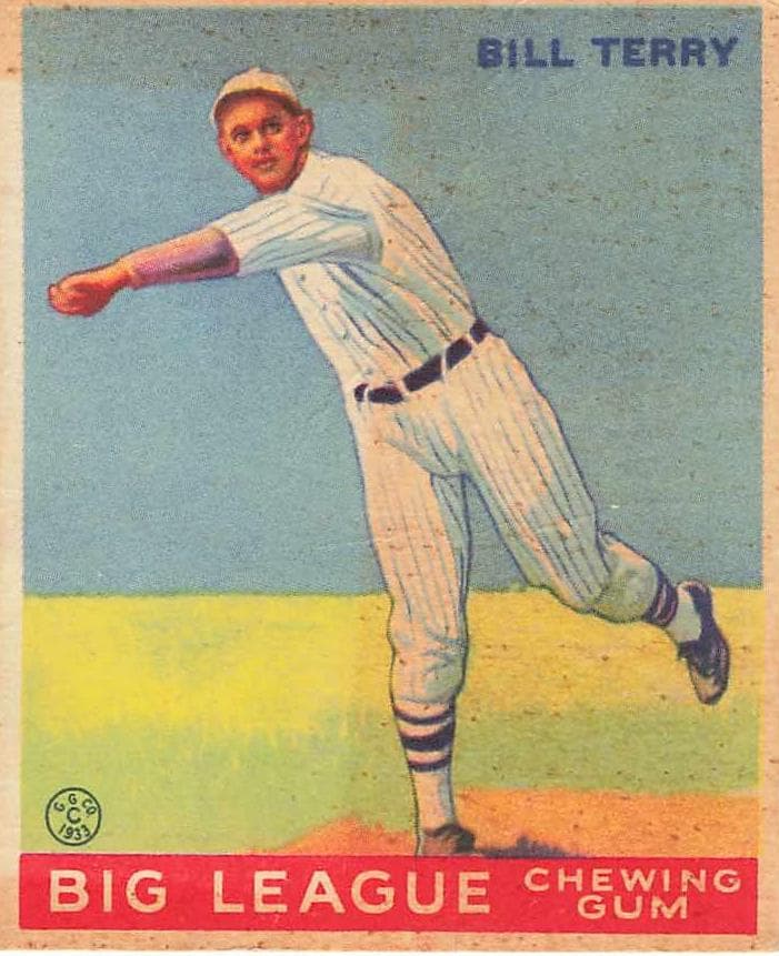 Bill Terry 1933 unknown Goudey