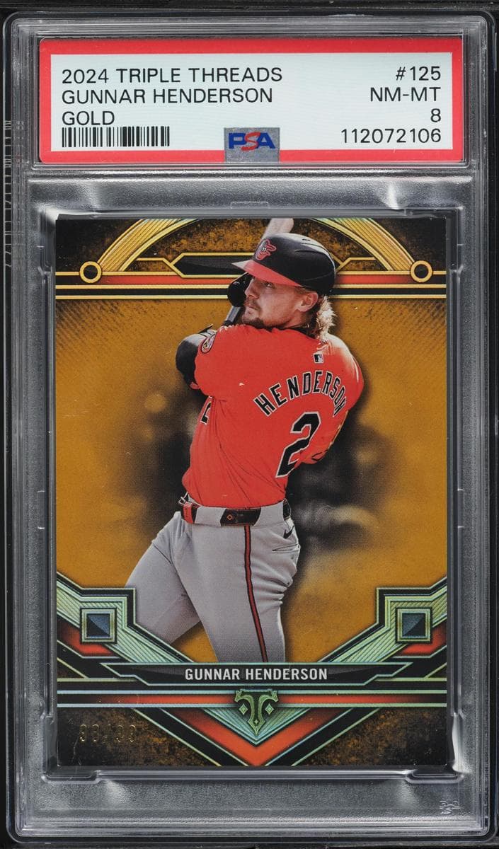 Gunnar Henderson 2024 topps Topps Triple Threads