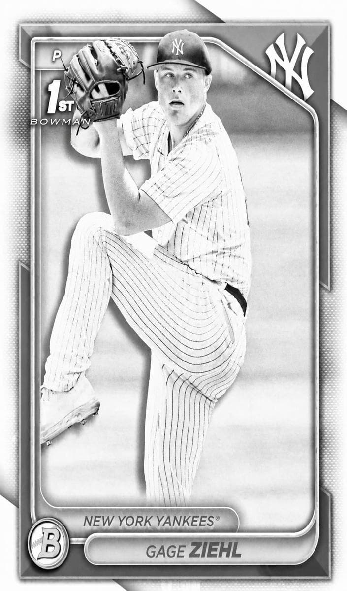 Gage Ziehl 2024 bowman Bowman Draft