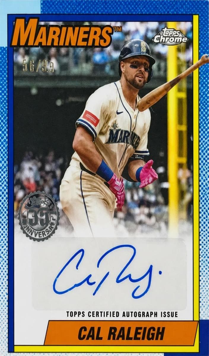 Cal Raleigh 2025 topps Topps Chrome Update