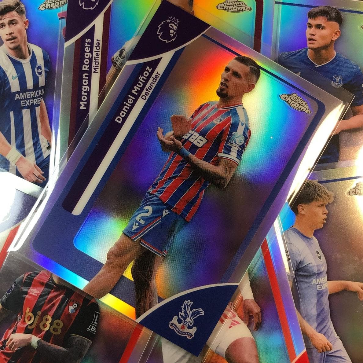 Joel Piroe 2026 Topps Chrome Premier League rookie card