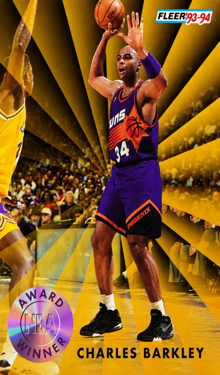 Charles Barkley 1993 fleer Fleer