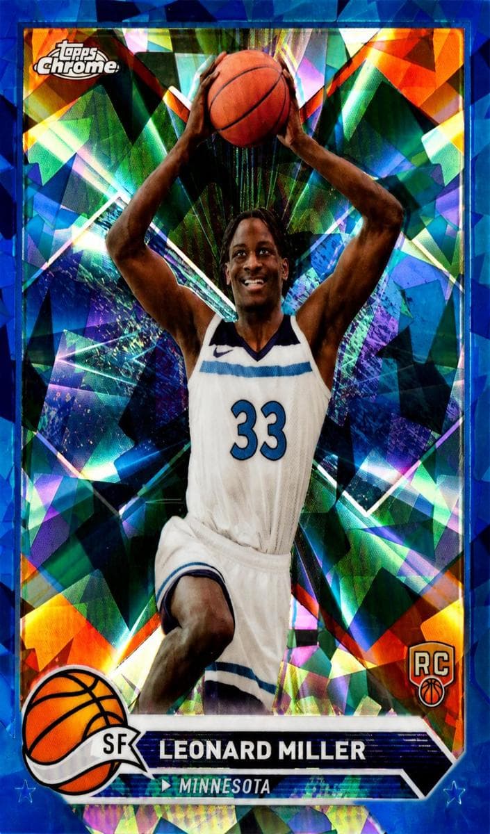 Leonard Miller 2023 topps Topps Chrome Sapphire Edition