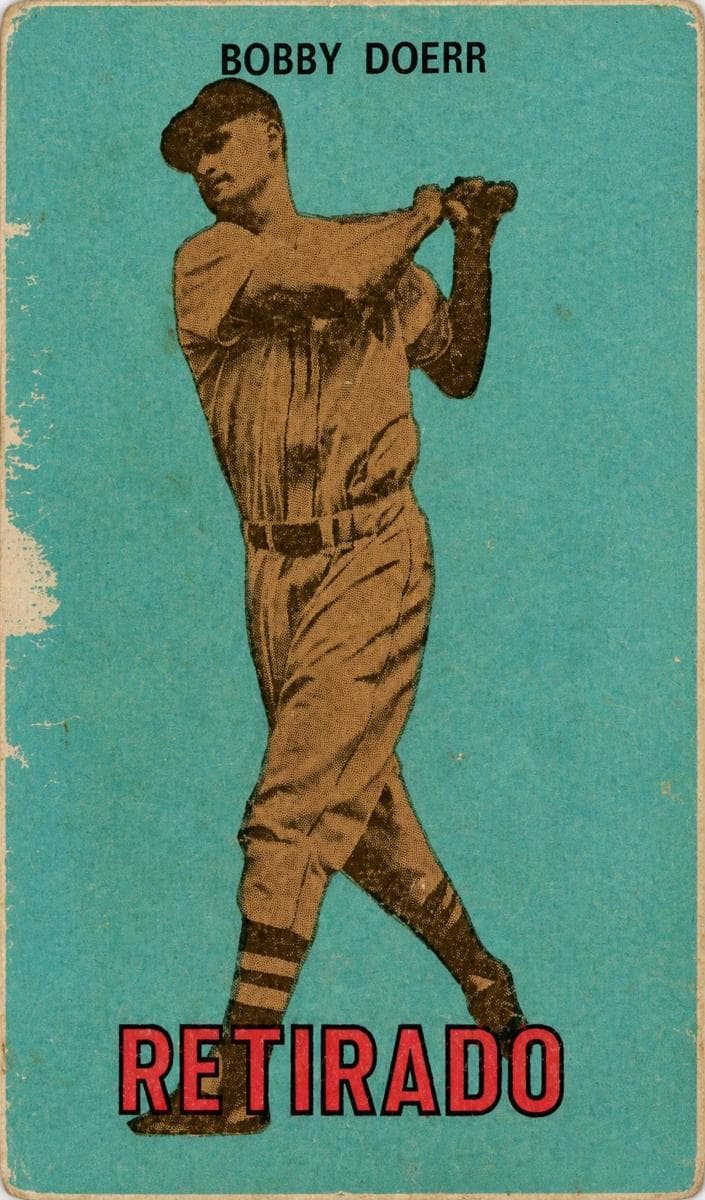 Bobby Doerr 1967 topps Topps Venezuelan