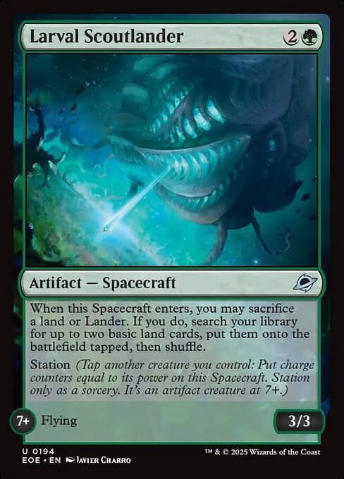 Larval Scoutlander 2025 Magic: The Gathering Edge of Eternities