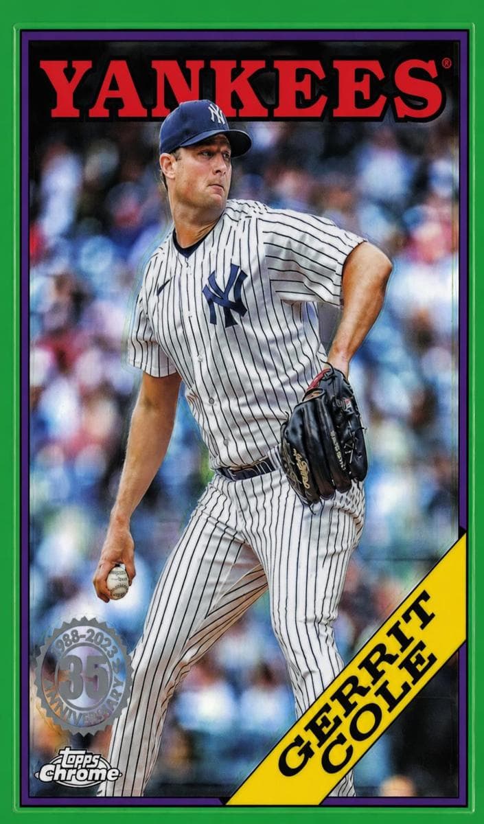 Gerrit Cole 2023 topps Topps Chrome Update