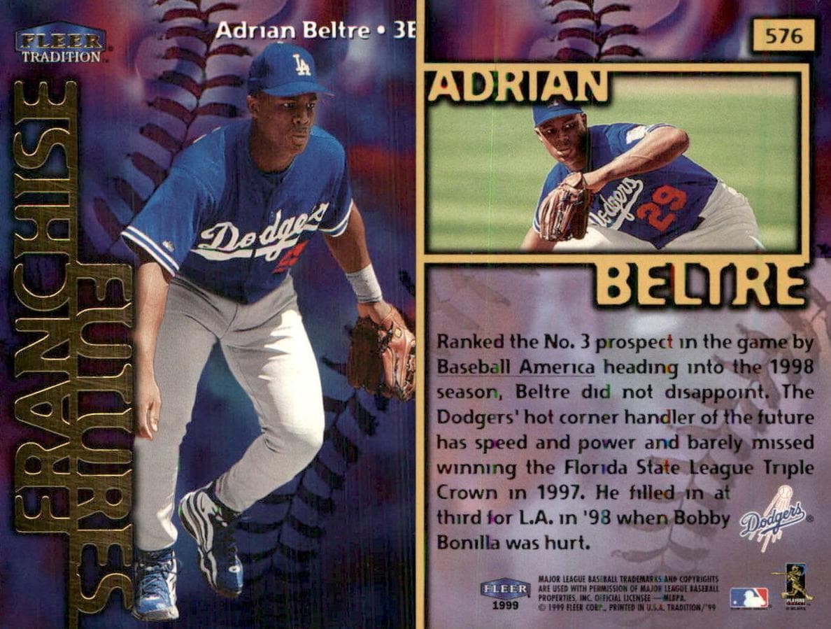 Adrian Beltre 1999 fleer Fleer Tradition