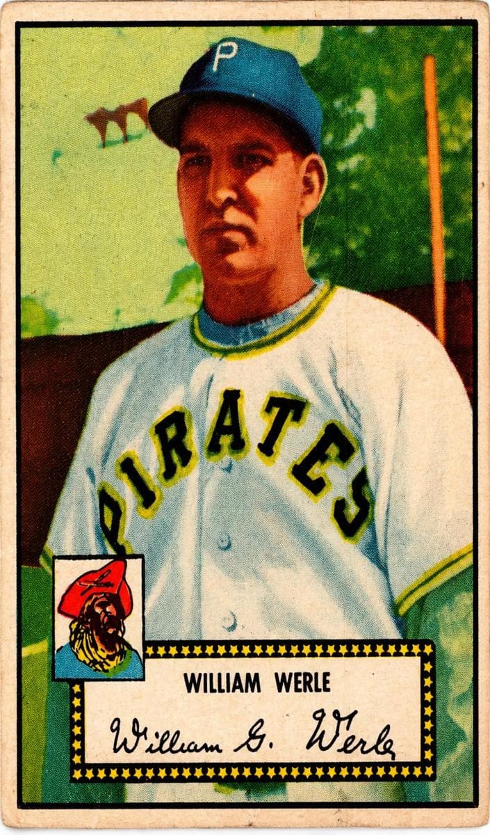 Bill Werle 1952 topps Topps