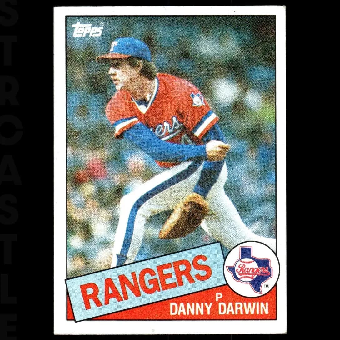 Danny Darwin trading card