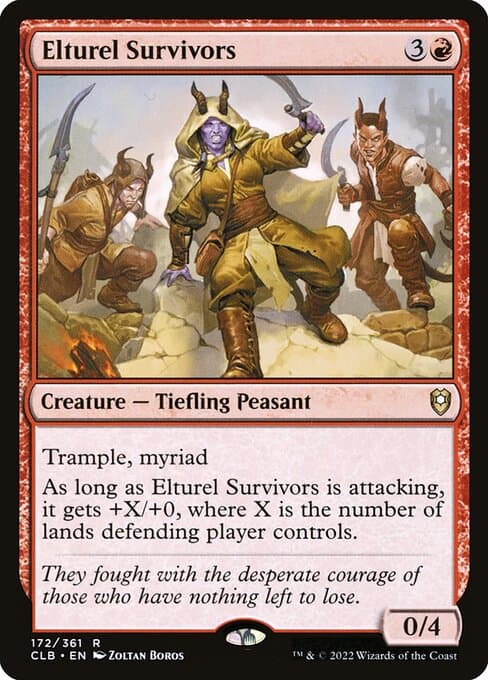 Elturel Survivors 2022 Magic: The Gathering Commander Legends: Battle for Baldur's Gate