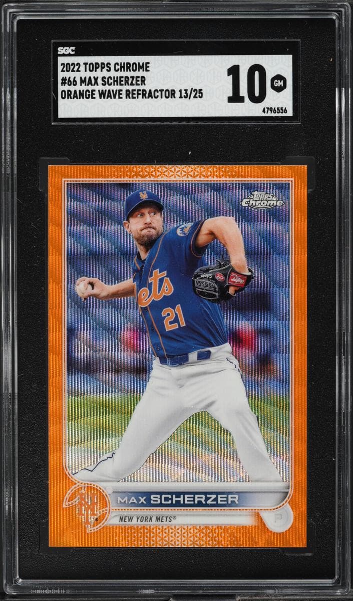 Max Scherzer 2022 topps Topps Chrome