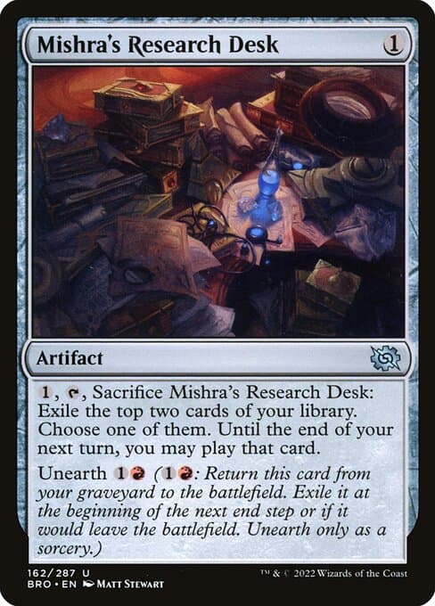 Mishra's Research Desk 2022 Magic: The Gathering Brother's War