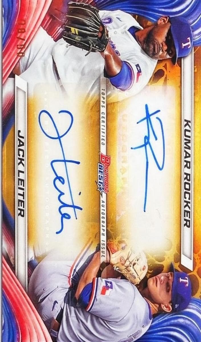 Jack Leiter / Kumar Rocker 2024 bowman Bowman's Best