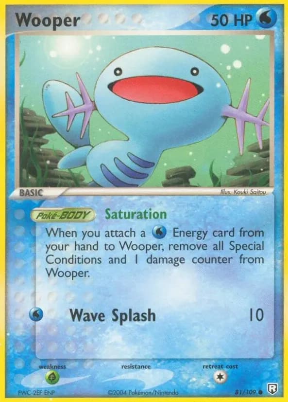 Wooper trading card