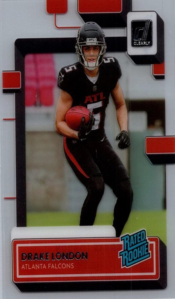 Drake London 2022 panini Clearly Donruss
