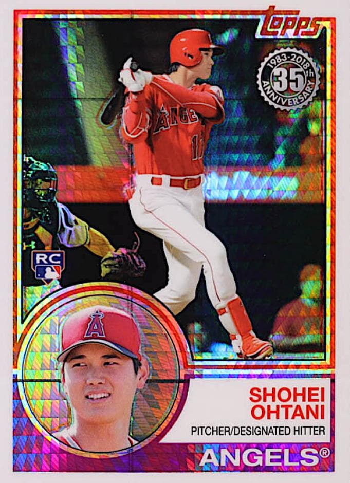 Shohei Ohtani 2018 topps Silver Pack 1983 Chrome Promo