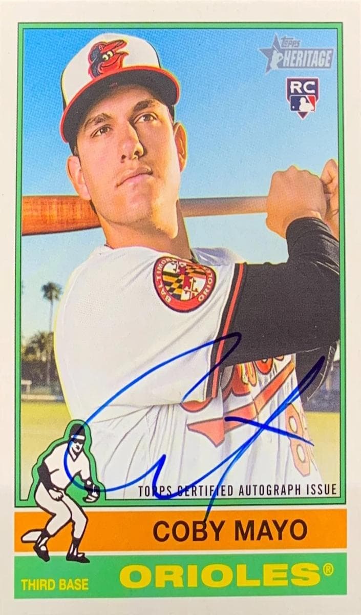 Coby Mayo 2025 topps Topps Heritage
