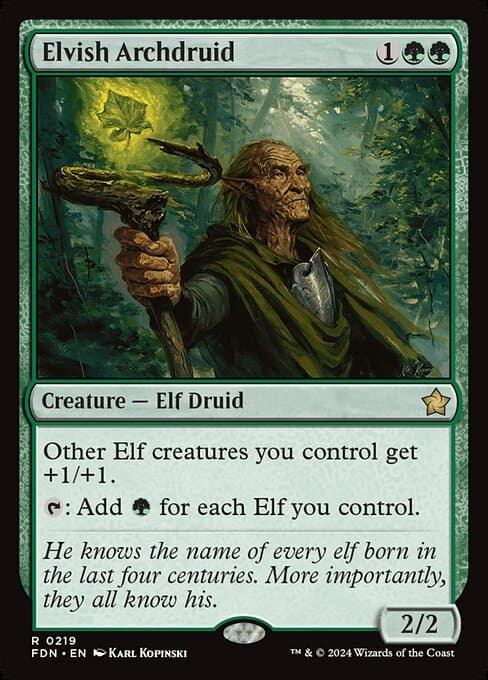 Elvish Archdruid 2020 Magic: The Gathering Jumpstart