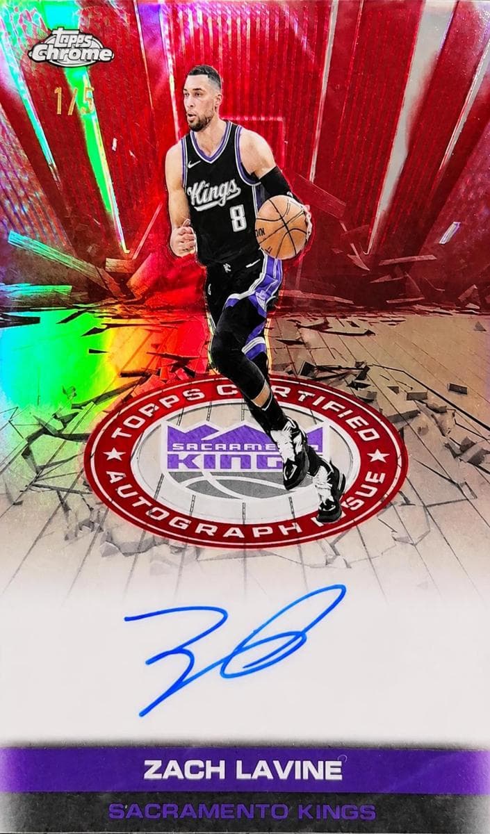 Zach LaVine 2025 topps Topps Chrome
