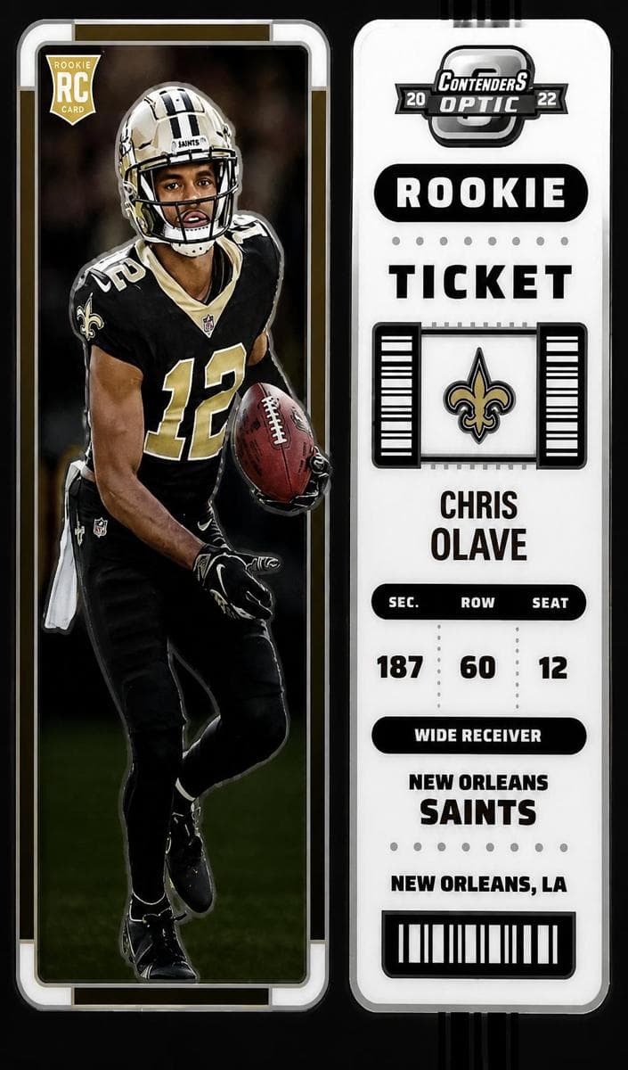 Chris Olave 2022 panini Panini Contenders Optic