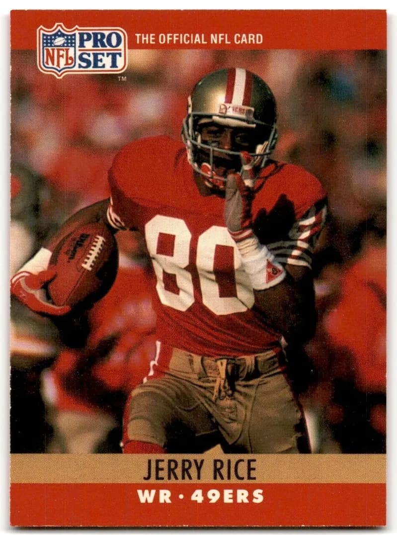 Jerry Rice 1990 unknown Pro Set