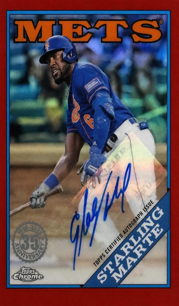 Starling Marte 2023 topps Topps Chrome Update