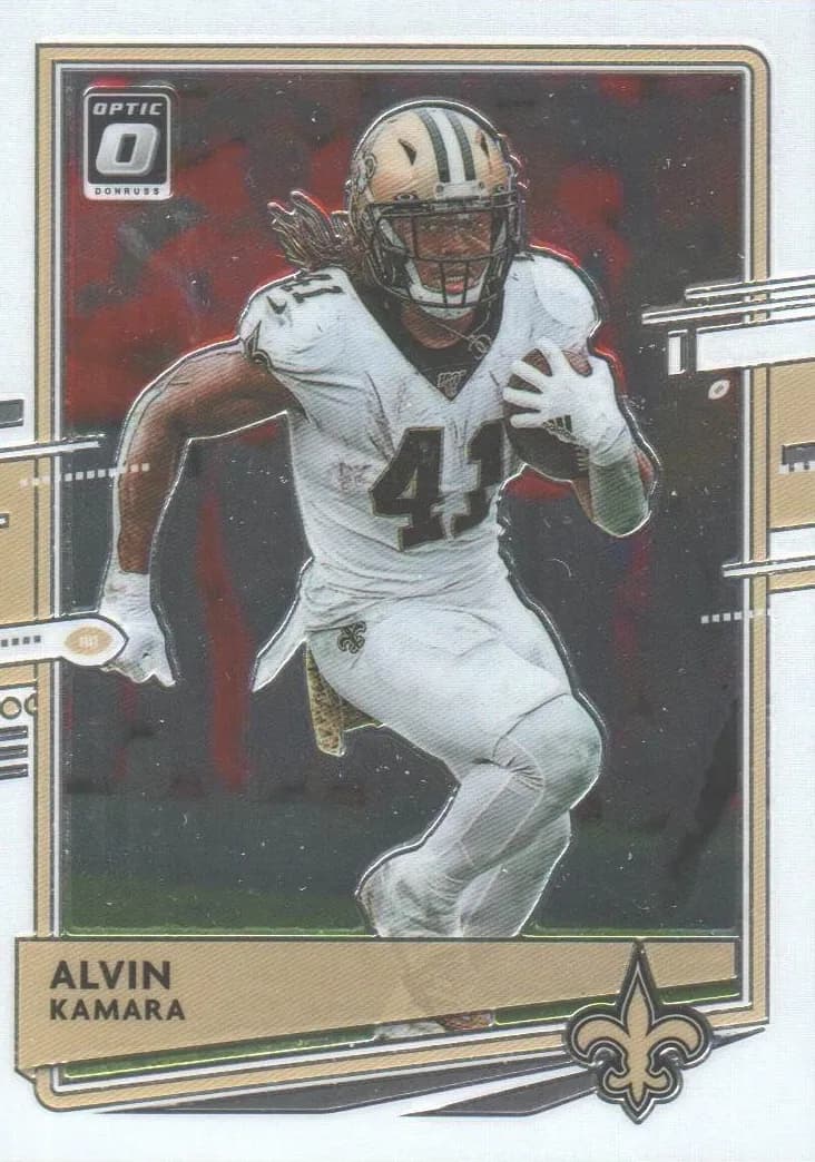 Alvin Kamara 2020 panini Donruss Optic