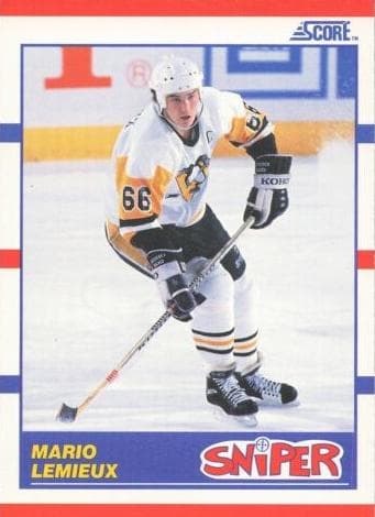 Mario Lemieux 1990 panini Score (CA)