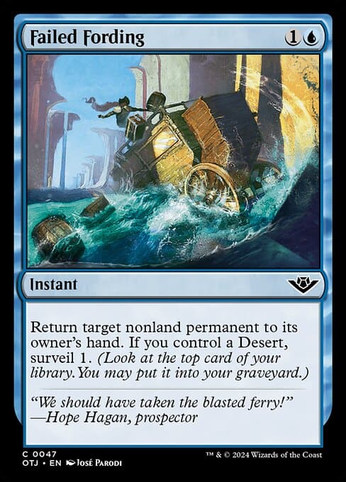 Failed Fording 2024 Magic: The Gathering Outlaws of Thunder Junction