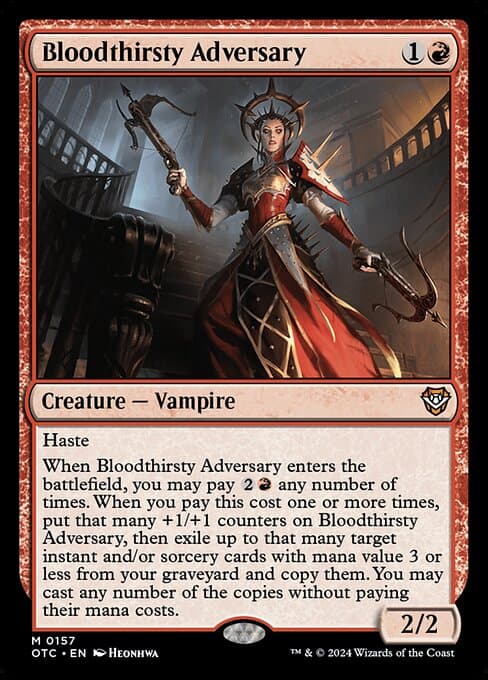 Bloodthirsty Adversary 2022 Magic: The Gathering Innistrad: Double Feature