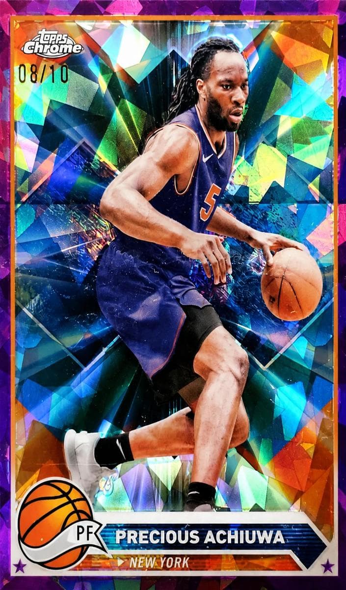 Precious Achiuwa 2023 topps Topps Chrome Sapphire Edition