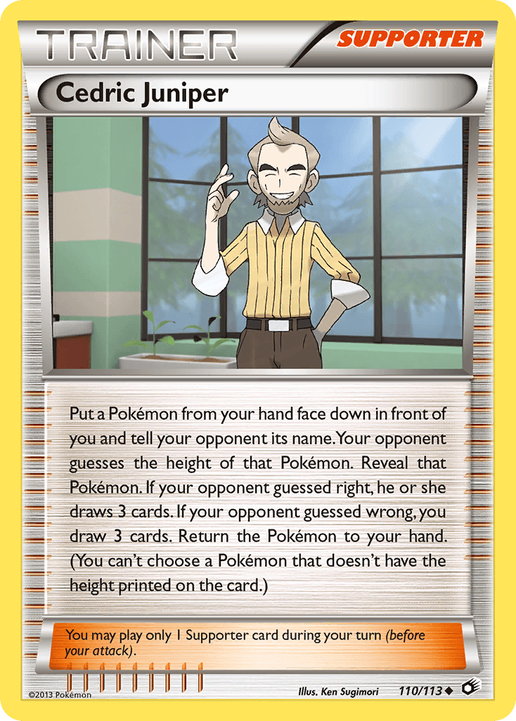 Cedric Juniper 2013 Pokemon Legendary Treasures