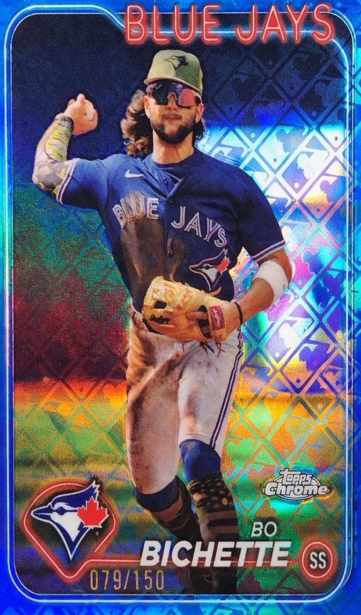Bo Bichette 2024 topps Topps Chrome Logofractor Edition