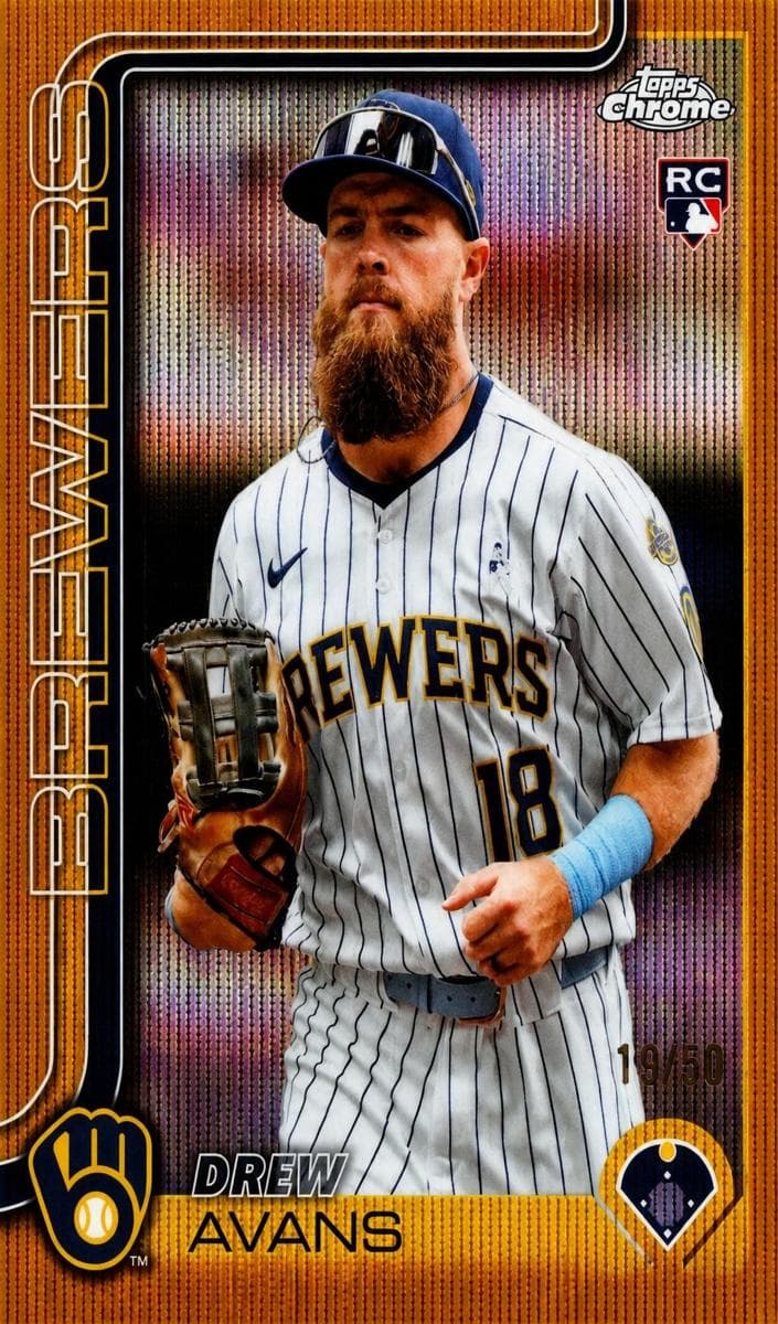 Drew Avans trading card
